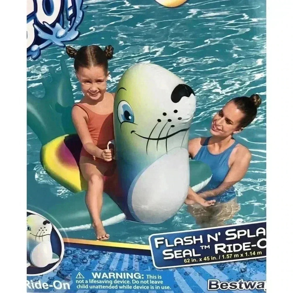 Bestway Splash N' Seal GO! H20 Ages 3+ Ride-On Inflatable Pool Toy New - Picture 7 of 12